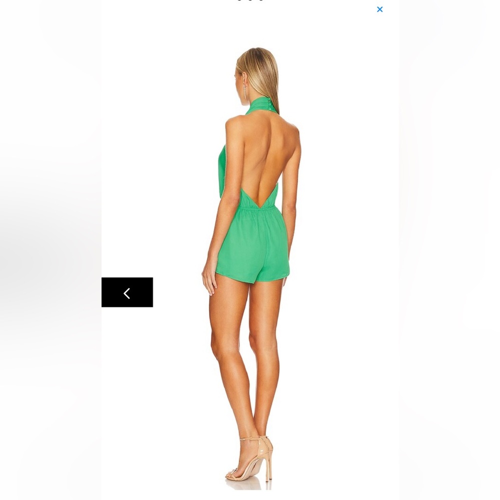 Superdown Green Halter Romper - image 3